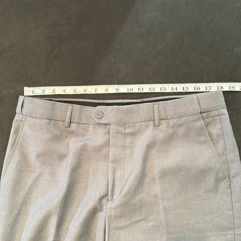 Men’s Gray 3 Piece Business Suit Notched Lapel Size 38 Jacket 36 Pants NWT